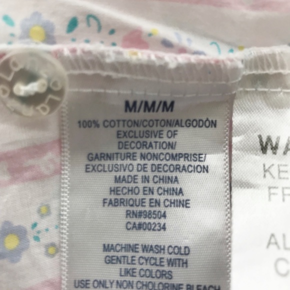 Lanz of Salzburg Airy Cotton Lawn Tyrolean Print Long Nightgown M Soft Pastel - Picture 9 of 10